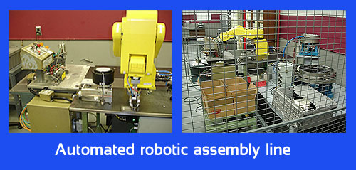 Denver Plastics designed, built and installed this automated robotic assembly line for a client.